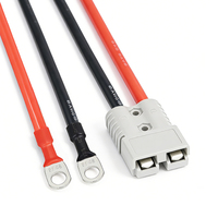 Kabel Baterai SB50 Berkualitas Tinggi 50A, Harness Kabel Daya 10AWG Heavy Duty dengan Terminal Ring Lug untuk Penyimpanan Energi