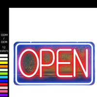 Panneau lumineux flexible néon coloré personnalisé Panneau ouvert LED acrylique Caractère lumineux pour extérieur Publicité commerciale Bande néon