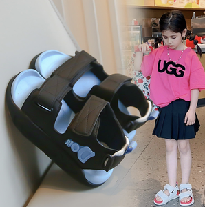 Sandales d'été neuves pour filles, à bout ouvert, avec fermeture auto-agrippante, semelle souple antidérapante, pour enfants, vente en gros - Product Image 4