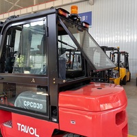 Chariot élévateur à cabine fermée 3 tonnes, godet de chariot élévateur 4T 3,5T 6 tonnes, chariot élévateur diesel avec moteur Xinchai