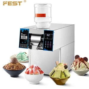 FEST High-Quality Edible Snow Ice Making With A Commercial Water-Cooled Bingsu Snow Ice Machine