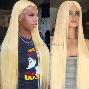 40 Inch Hd Brazilian Full Lace Human Hair Wig 100% Human Hair Hd Blonde 613 Full Lace Wig With Baby Hair Full Lace Wig Vendor
