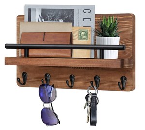 Living Room Wall Hangers Key Rack Closet Mounted Storage with key hooks