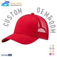 Gorra Trucker Snapback de Alta Calidad para Hombre, Diseño 2026 B&X OEM, de Algodón Liso con Paneles Bordados, Gorras de Béisbol con Logotipo Personalizado
