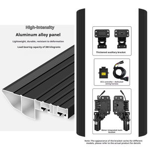Marchepied électrique pour pick-up, marchepied <span class=keywords><strong>automatique</strong></span> à 3 supports en alliage d'aluminium, marchepied latéral avec éclairage LED, sans perçage, Ford Outlander - Product Image 2