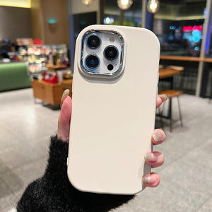 Compatible avec l'étui pour iPhone 15, 17Pro Couleur unie Fille dodue, pour Apple 13/14 Cadre d'objectif en métal, 16 Housse de protection - Product Image 6