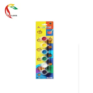 Durable Using Low Price 6 Colors Paints Acrylic Art 3ml Acrylic Paint Kids