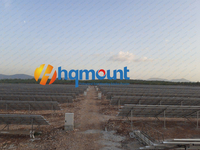 Meilleur prix système de support de pile de panneau solaire à montage au sol système de support de poteau en C solaire PV