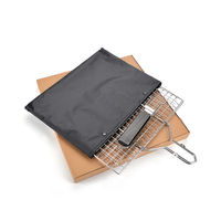 Outil de barbecue pour le camping en plein air, panier à griller pliable avec poignée