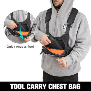 Muestra Gratuita, Chaleco Táctico Personalizado de Alta Calidad para Exteriores, Bolsa de Pecho para Correr con Presilla Frontal, Chalecos Tácticos de Reconocimiento para Airsoft - Product Image 4