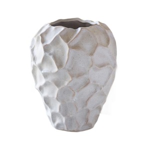 <span class=keywords><strong>Vasi</strong></span> in ceramica e porcellana per decorazioni per la casa Wabi-sabi Mountain Stone Hotel letto Art bianco creativo vaso di fiori - Product Image 5