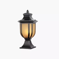 Poteau de jardin extérieur classique E27 corps de lampe en aluminium prix bon marché luminaire pilier de clôture