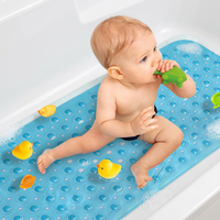 Tapis de bain extra long antidérapant, doux et très absorbant, avec ventouses puissantes pour hôtel et maison – Vente Flash