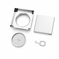 Drain de douche carré personnalisé OEM ODM de 6 pouces en acier inoxydable 304 avec sortie latérale horizontale personnalisée OEM ODM
