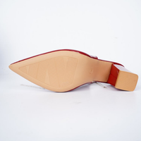 Chaussures de luxe pour femmes, talons blocs de créateur, chaussures habillées pour femmes, chaussures slingback