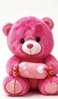 Boneka Beruang XYT Hati Merah Super Lembut, Mainan Boneka Isi Dakron untuk Anak, Pacar, Bordir, Pernikahan, Lapisan UV, Pereda Stres, Isi Kapas PP
