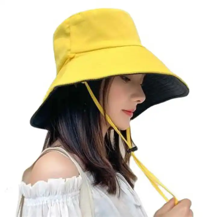 fashionable breathable windproof bucket hat reversible