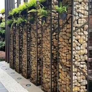 Gabbione in rete metallica zincata di alta qualità per paesaggistica, gabbia saldata per esterni - Product Image 5