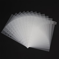 Séparateur de pages personnalisé à 6 trous en PP/PVC, format A5/A6, avec onglets mensuels pour tableau de bord