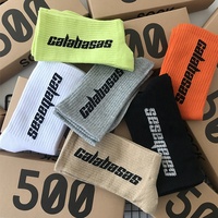 Chaussettes Jacquard pour homme et femme, socquettes unisexe, tendance, en coton, avec Logo imprimé, de haute qualité, pour le Basketball, vente en gros, offre spéciale