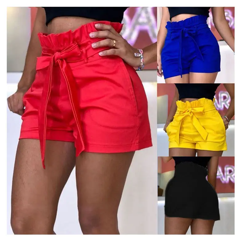 Wholesale Cheap Waistband Short Overall Streetwear Shorts S-5XL Plus Size Women's Casual Shorts With Pocket