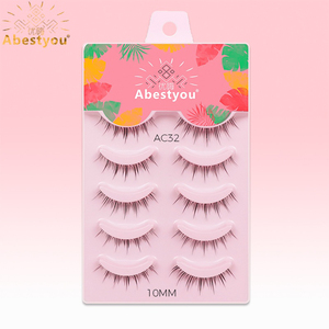 Abestyou <span class=keywords><strong>Volume</strong></span> False Eyelashes, <span class=keywords><strong>Cils</strong></span> Noirs Luxueux, Imperméables, Personnalisables, Bande Complète, <span class=keywords><strong>Faux</strong></span> <span class=keywords><strong>Cils</strong></span> en Vison - Product Image 2
