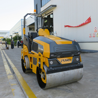 Compacteur vibrant à double tambour de 3 tonnes, mini rouleau compresseur FYL-1200
