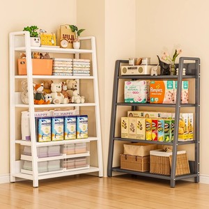 Juego de mesita de noche de acero moderno de 3 capas para estantería de dormitorio y colocación de objetos mesita de noche minimalista - Product Image 4