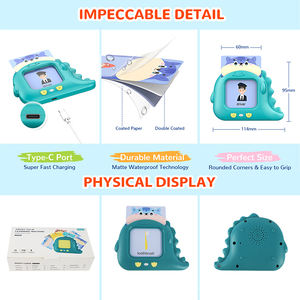 Los más nuevos dinosaurios divertido Aprendizaje Temprano juguete Musical máquina parlante aprendizaje inglés Flashcards máquina juguete parlante - Product Image 5