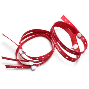 <span class=keywords><strong>Bracelet</strong></span> en tissu polyester personnalisé à prix d'usine, tissu de festival, <span class=keywords><strong>bracelet</strong></span> réglable avec fermeture à pression en <span class=keywords><strong>plastique</strong></span> à usage unique - Product Image 1