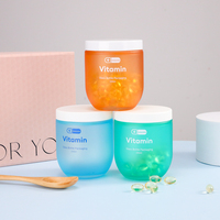 Offre Spéciale : Flacon en Verre de 250 ml pour Pilules, Fond Rond, Bouteille à Large Ouverture pour Capsules Médicinales, Emballage Givré avec Cuillère