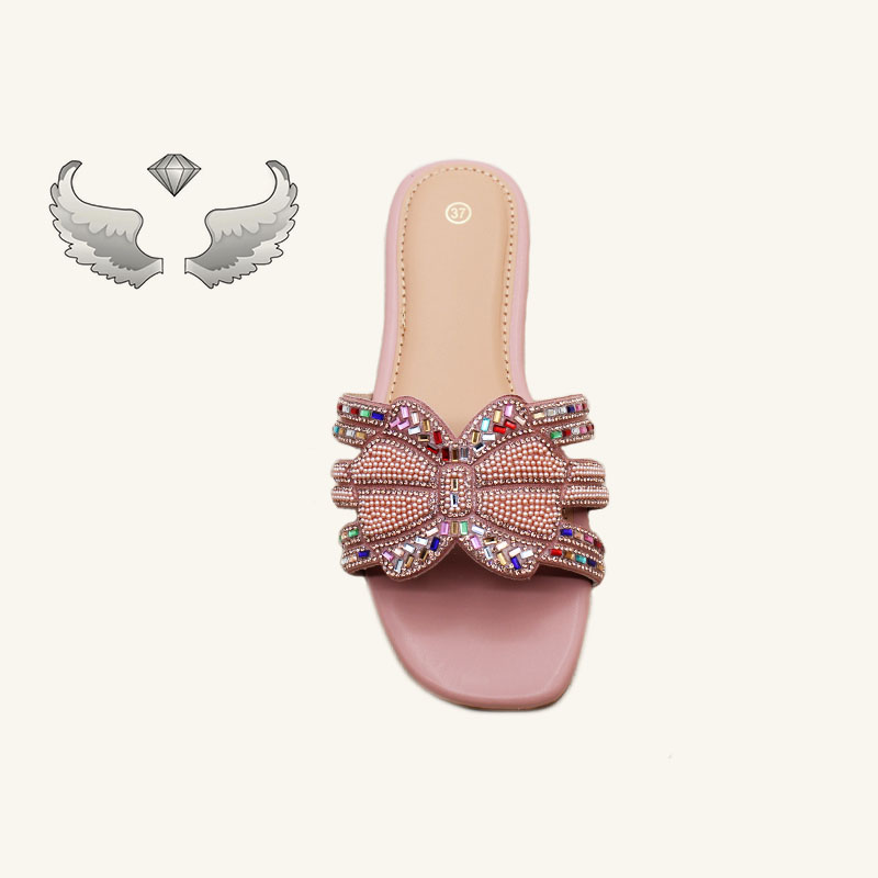 beach slippers pretty with jewels