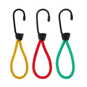 Corde élastique d'extérieur avec crochet, 6mm, en nylon, 15cm, multifonctionnelle, pour le camping, la fixation de tentes, de bâches et de piquets au sol - Product Image 5