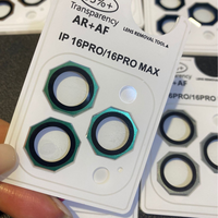 Protection d'objectif photo octogonale en verre trempé pour iPhone 17, 14, 16 Pro Max, Air 15, 13 Pro