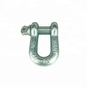 GB galvanized and Stainless steel D-type shackle U-shaped shackle Heavy-duty shackles