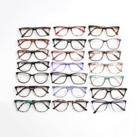 Assortiment de montures de lunettes optiques en acétate, prêtes à l'emploi, mixtes et économiques