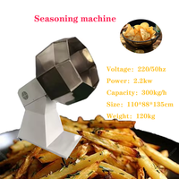 Machine de mélange et d'enrobage pour snacks, avec pulvérisation d'huile, pour arôme de cacahuètes, maïs soufflé, chips et assaisonnement de pommes de terre, modèle HJ-TWJ80