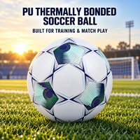 Ballon de football en PU personnalisé Aiju, taille 4 et 5, thermocollé, pour entraînement professionnel des clubs
