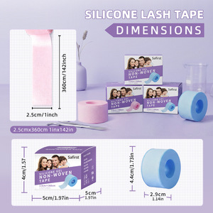 Ruban adhésif en silicone non tissé pour extensions de cils, ruban en gel, ruban pour extensions de cils doux pour la peau et fixation transfrontalière - Product Image 5