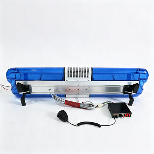BIAOCHI Barra Luminosa LED di Emergenza 120CM 12 Volt 108W, Luce di Segnalazione per <span class=keywords><strong>Ambulanza</strong></span>, Sirena con Altoparlante, Allarme Sonoro per Tetto di Camion dei Pompieri - Product Image 6