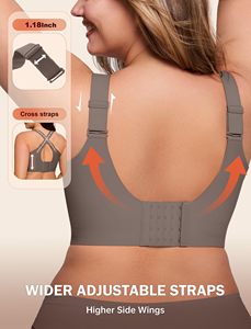 Sujetador inalámbrico sin costuras para mujer con tiras de gel, push-up invisible, tipo camiseta, antideslizante, suavizante, tallas grandes - Product Image 4