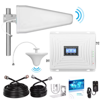Amplificateur de signal GSM tri-bande 2G 3G 4G 5G LTE 900/1800/2100MHz, conception extérieure à gain élevé, couverture de 500 m², sortie 23dBm, CE/FCC