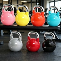 Kettlebells personnalisées en acier pour la compétition, poids libres de 16 kg avec support pour kettlebells, pour la remise en forme à domicile et les entraînements de CrossFit