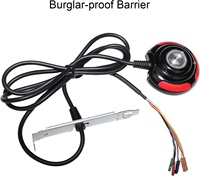 Bouton d'alimentation PC marche/arrêt bouton de réinitialisation HDD câbles d'extension 160 mm pour alimentation de boîtier d'ordinateur de bureau avec lumières LED bleues