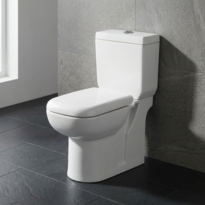 WC en céramique blanc chocolat de style moderne de haute qualité, deux pièces, avec fonction désodorisante pour lavabo et salle de bain - Product Image 4