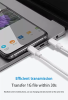 Kabel Pengisian Cepat USB-C 8-Pin 20W 3A Berkualitas Tinggi 1M 2M 3M Kabel Transfer Data USB untuk iPhone