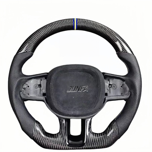 Volant <span class=keywords><strong>Sport</strong></span> <span class=keywords><strong>Volvo</strong></span> <span class=keywords><strong>XC</strong></span> <span class=keywords><strong>40</strong></span> XC60 S60 Xc90 S90 Modification en fibre de carbone en cuir utilisé pour ces modèles - Product Image 1