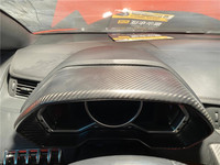 Kits d'accessoires d'intérieur de voiture en fibre de carbone véritable sèche pour Lamborghini Aventador LP700 Accessoires de volant en fibre de carbone