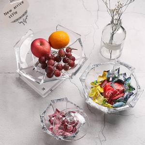 1061BLa-s Home living roon Decor <span class=keywords><strong>Compote</strong></span> de verre Décoration de mariage et cadeau Bols à dessert aux fruits Bocal à bonbons en verre coloré - Product Image 6