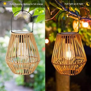 Lanternes solaires extérieures étanches suspendues lumières solaires <span class=keywords><strong>décoration</strong></span> pour jardin cour patio porche arbres pelouse voie - Product Image 4